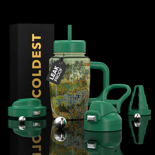 COLDEST Summer Drops Unseen - Insulated Stainless Steel Water Bottle | 36oz, 46oz, 15oz, 24oz, 6oz, 32oz Leakproof Vacuum Flask for Men & Women | Keeps Drinks Ice Cold for Sports, Gym, Travel, Work, Hiking, School, Camping & Gift Giving
